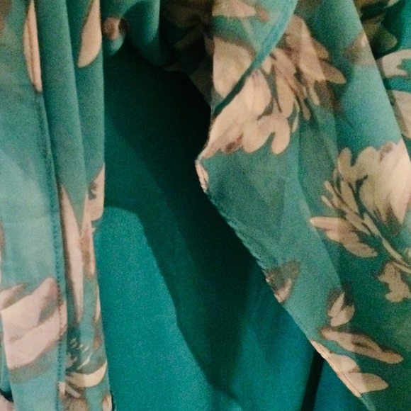 J Howard Dress Size 12 Long Mint Floral - Picture 6 of 13